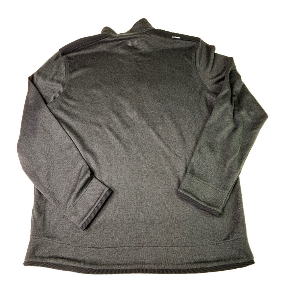 Under Armour ColdGear Quarter Zip Pullover Mens XL Gray Fleece Sweater A1-894 - Picture 8 of 9